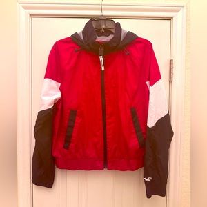 Medium Hollister Red, White & Blue Windbreaker.